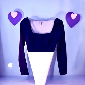 ZARA Purple Long Sleeve Women's Crop Top